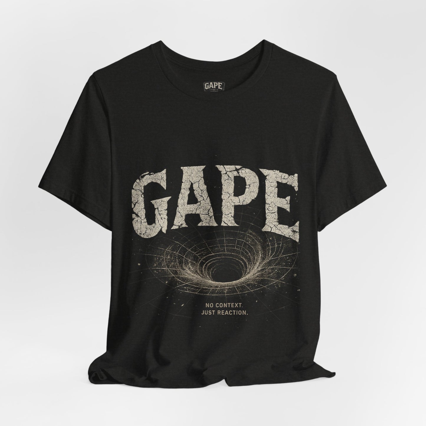 GAPE Black Hole Graphic Tee — Space Vortex Science Fiction T‑Shirt